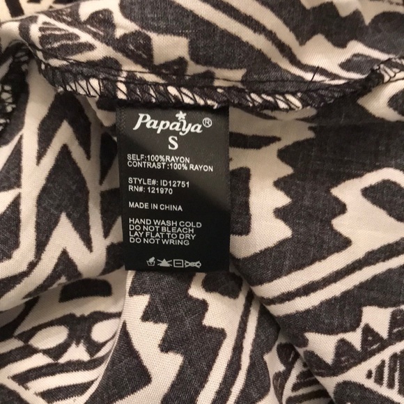 Papaya black and beige long sundress - Picture 5 of 6